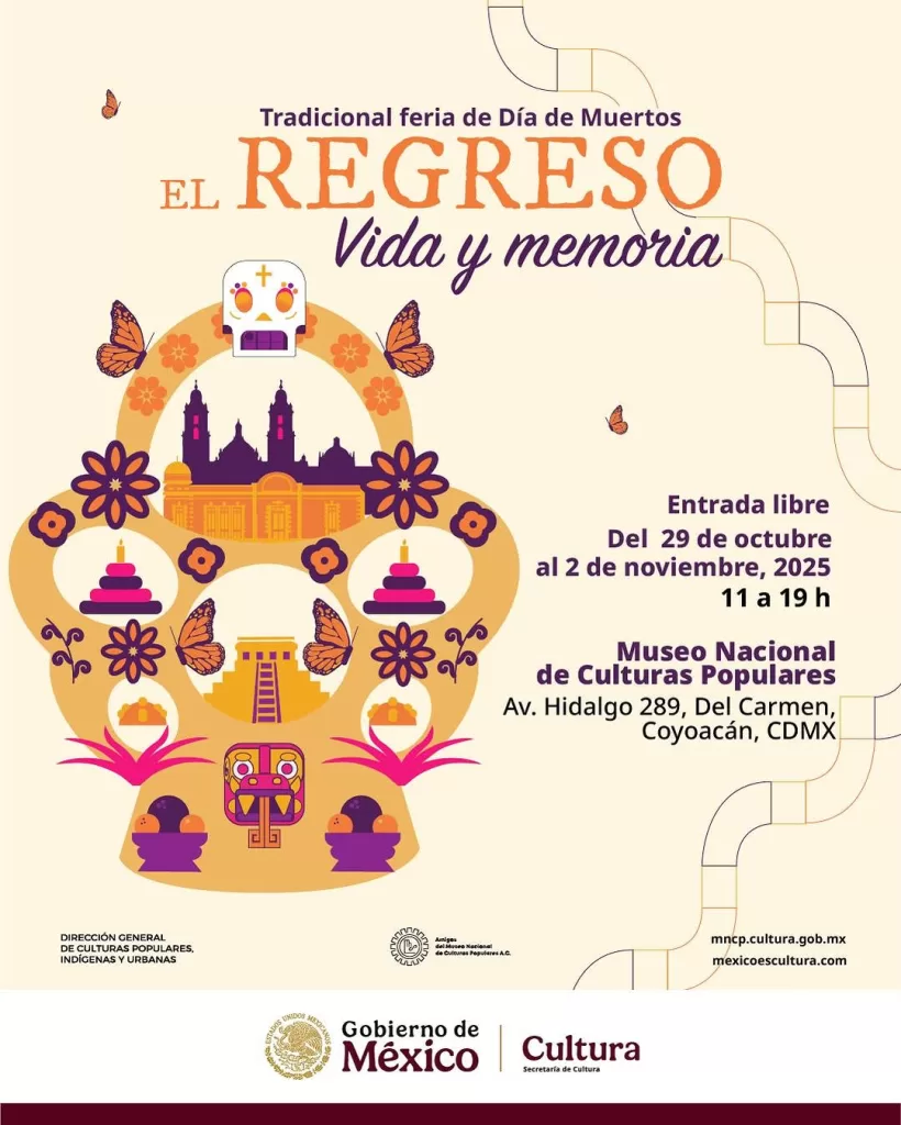 La Feria de Día de Muertos regresa a Coyoacán: tradición, arte y sabor en un solo lugar