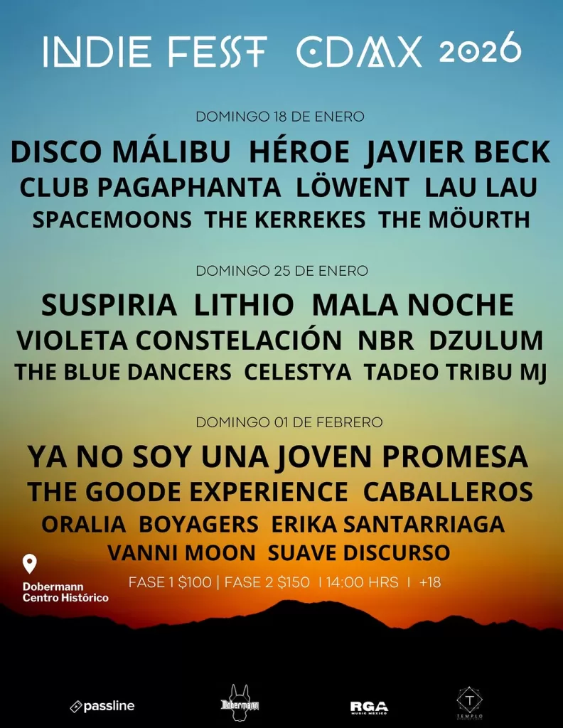 Indie Fest: música independiente en el corazón del Centro Histórico